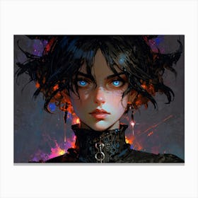 Demon Girl 1 Canvas Print