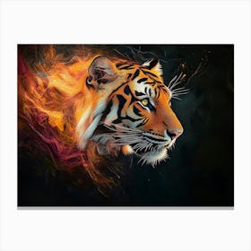 Tiger Animal Abstract 7 Canvas Print