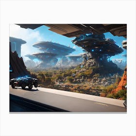 Futuristic City 29 Canvas Print