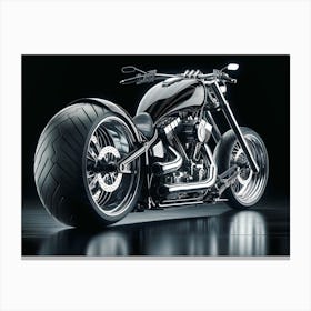 Futuristic Chopper Motorcycle concept 2 Canvas Print