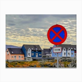 No Parking Sign (Greenland Series) Canvas Print