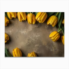 Yellow Tulips 1 Canvas Print