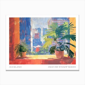 Auckland From The Window Series Poster Painting 3 Canvas Print