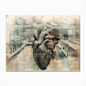 Heart In The City (X) Canvas Print