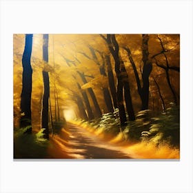 Path Through The Forest 7 Canvas Print