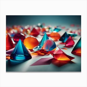 Colorful Triangles Canvas Print