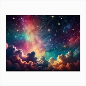 Colorful Clouds In The Sky Canvas Print