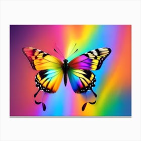 Rainbow Butterfly 17 Canvas Print