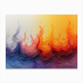 Abstract Watercolor Painting 1 Canvas Print