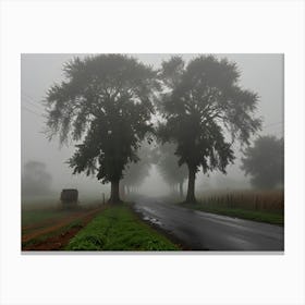 Foggy Road 2 Canvas Print