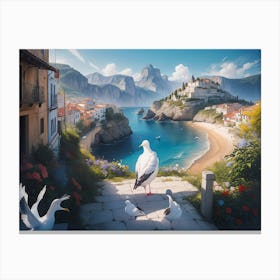 Pictures of Mediterranean Landscape Canvas Print