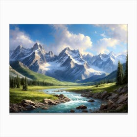 Mountain Landscape 2 Canvas Print