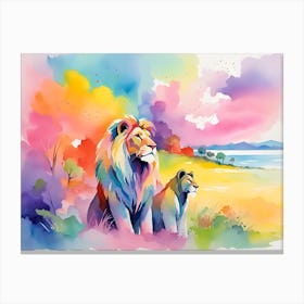 Lion Painting 31 Canvas Print