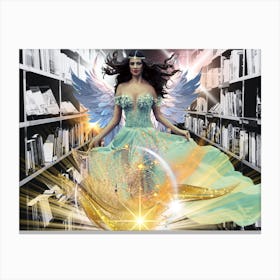 Angel Of The Library Canvas Print
