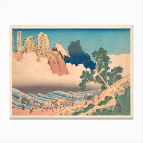 View From The Other Side Of Fuji From The Minobu River, Katsushika Hokusai, Canvas Print