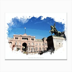 Casa Rosada, Buenos Aires, Argentina Canvas Print