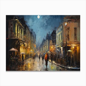 Night In Paris Canvas Print