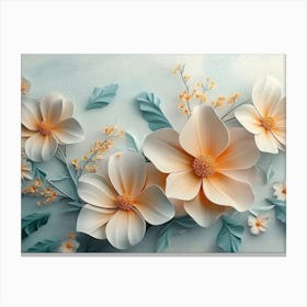 3d Abstract Flower 1 Canvas Print