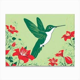Humming bird VECTOR ART  Canvas Print
