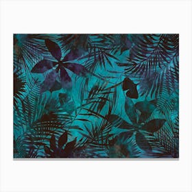 Blue Junglei Canvas Print