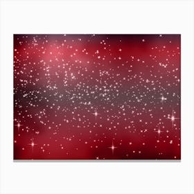 Light Pink Tone Shining Star Background Canvas Print