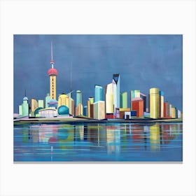 Shanghai Skyline Canvas Print