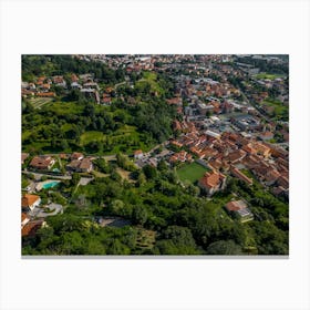 Aerial View Of A Town Canvas Print