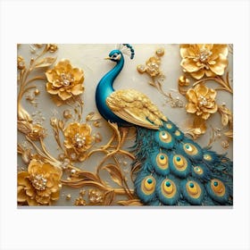 Peacock 14 Canvas Print