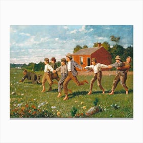 Snap The Whip (1872), Winslow Homer Canvas Print