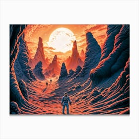 Unknown planet exloration Canvas Print