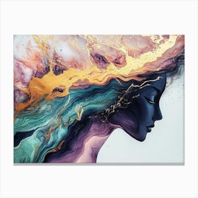 Woman'S Head Canvas Print