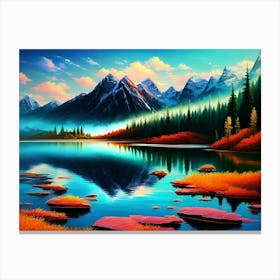 Mountain Lake 37 Canvas Print