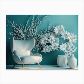 Flowers In A Room Canvas Print