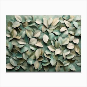 Leaves On A Wall Canvas Print