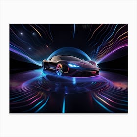 Futuristic Sports Car 26 Canvas Print