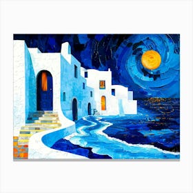 Seaside Beach Resort - Aegean Sea Canvas Print