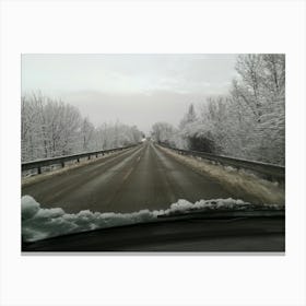 Winter Road Canvas Print