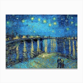 Starry Night Over The Rhone Vincent Van Gogh Canvas Print