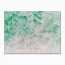 Green Abstract Painting Canvas Print