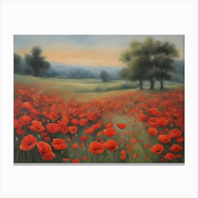 Poppy Field Canvas Print