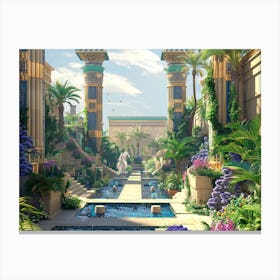 Egyptian Garden 4 Canvas Print