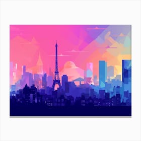 Paris Skyline 2 Canvas Print