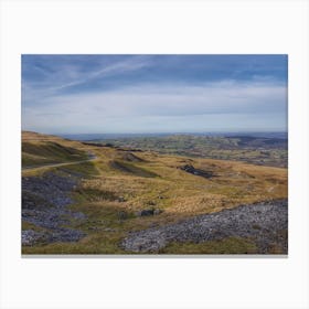 Black Mountains view in Wales Canvas Print