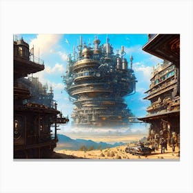 Futuristic City 17 Canvas Print