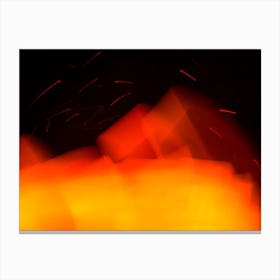 Abstract Fire And Sparks Canvas Print