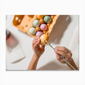 Easter Egg Painting 22 Canvas Print