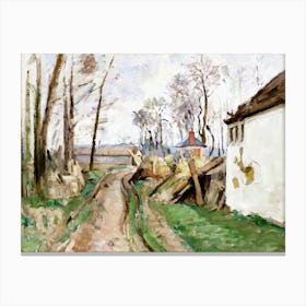 A Village Road Near Auvers, Paul Cézanne Canvas Print