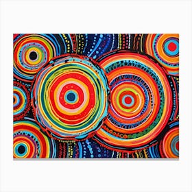 Colorful Circles Canvas Print