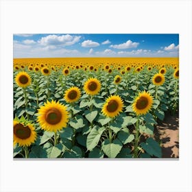 Sunflower Field 1 Canvas Print