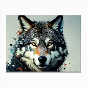 Wolf Painting 34 Canvas Print